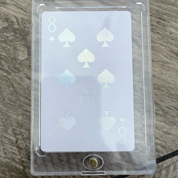 New! Dior Joy 8 Spade Playing Novelty Card w/ Card Keeper - Picture 4 of 4